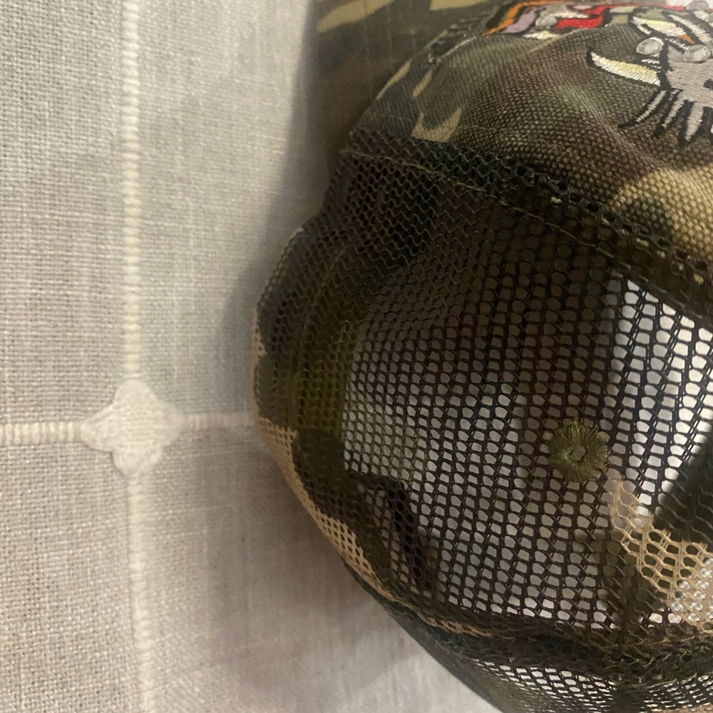 Ed Hardy  Jeweled Tiger Camo Hat - Picture 6 of 8